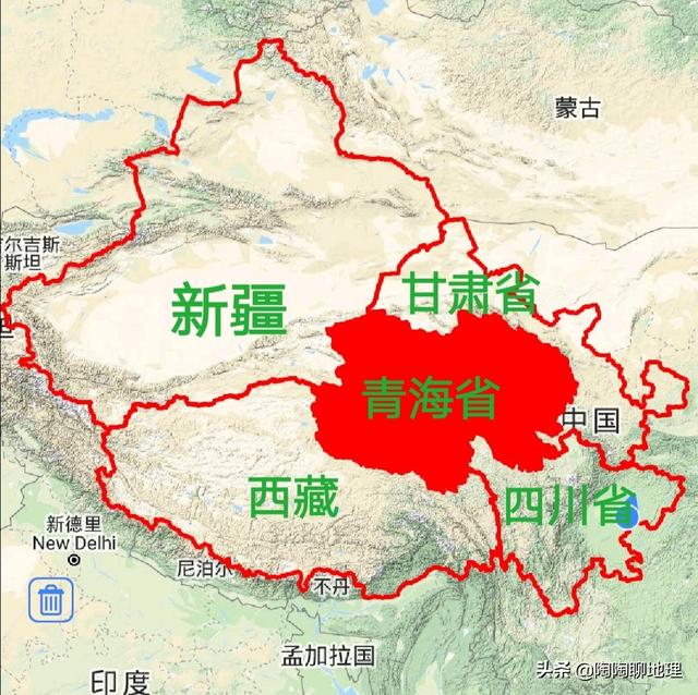 青海地理位置(中华人民共和国省级行政区)插图