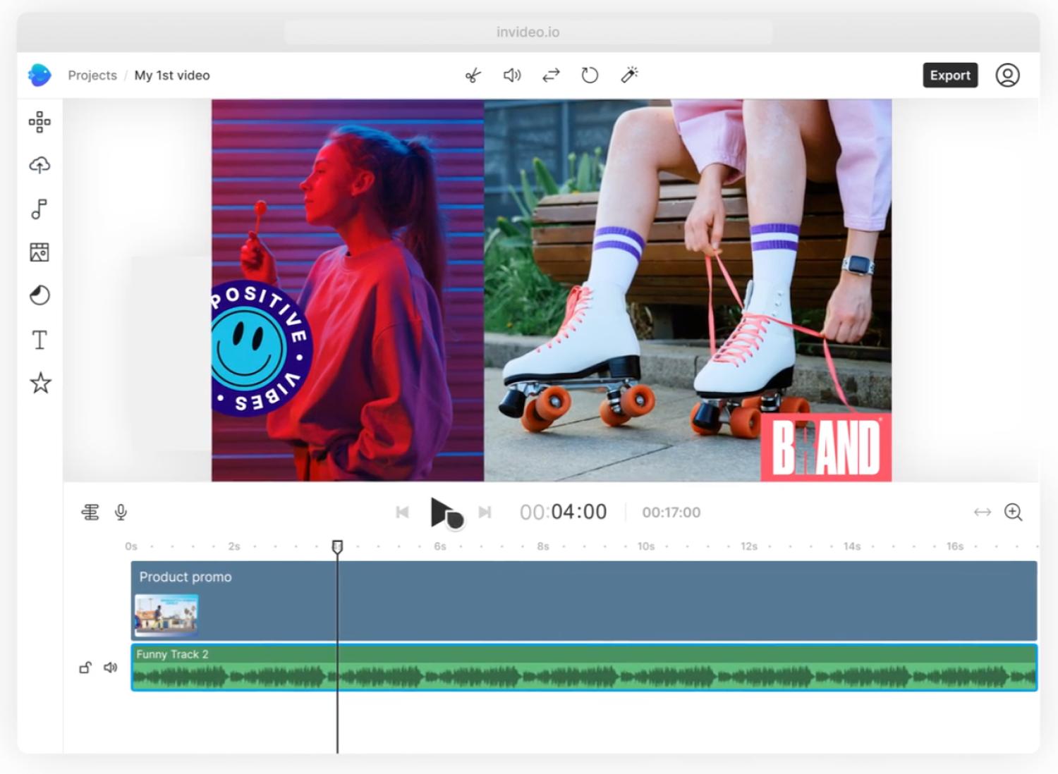 InVideo的界面截图