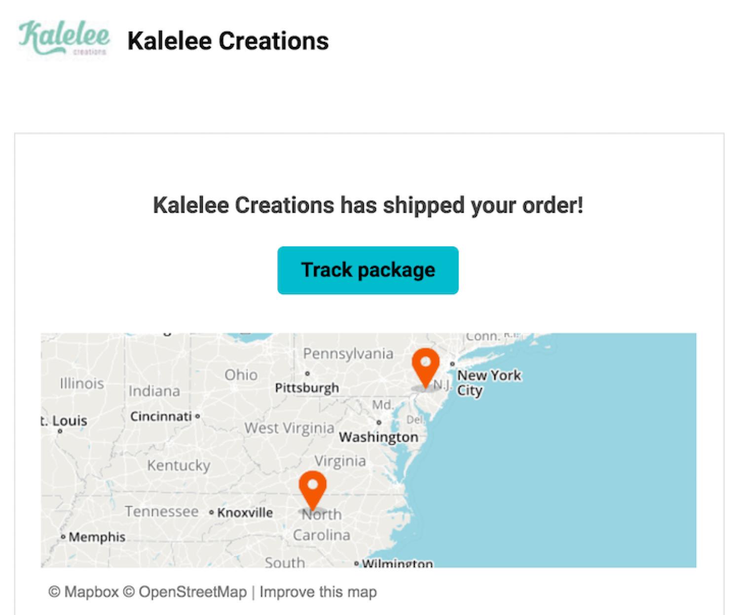kalelee creations电子邮件