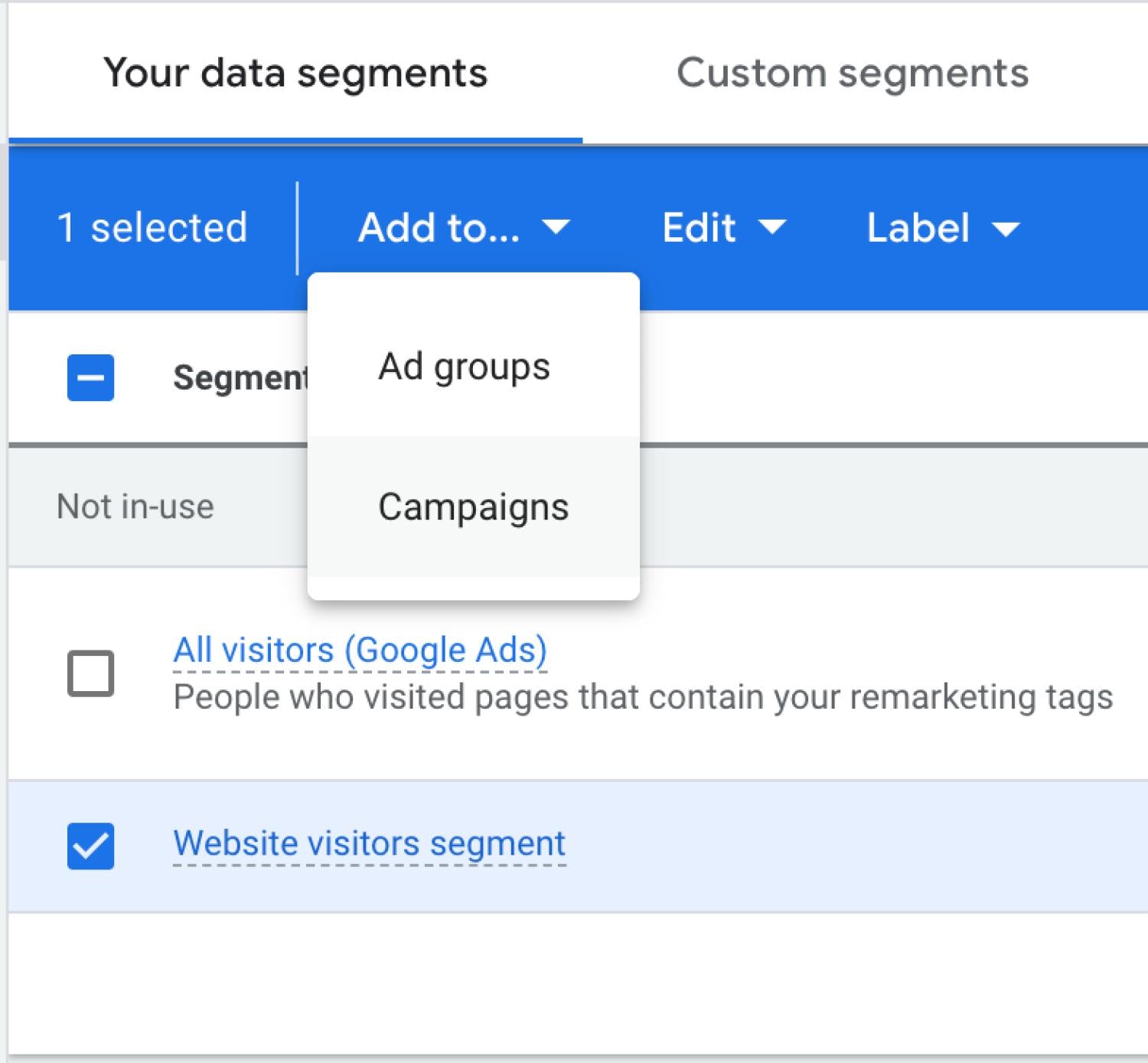 Google Ads的界面